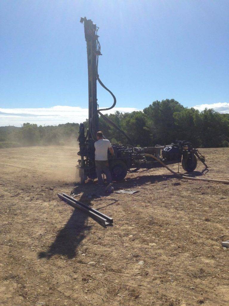 forage maxime - foreuse en action