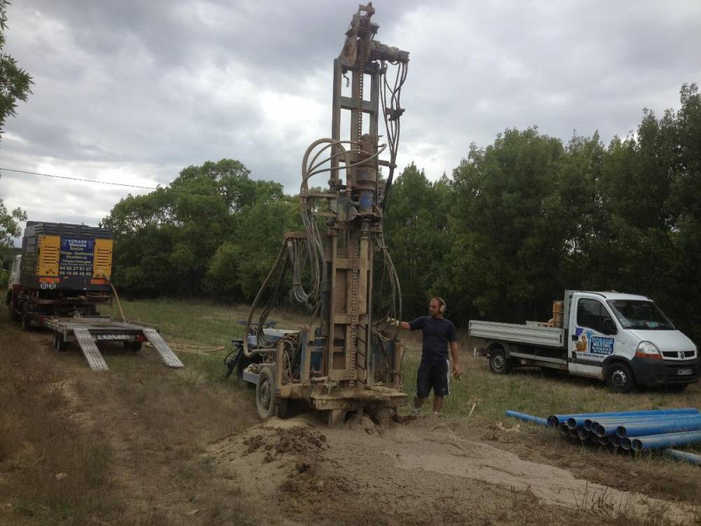 forage maxime - foreuse en action