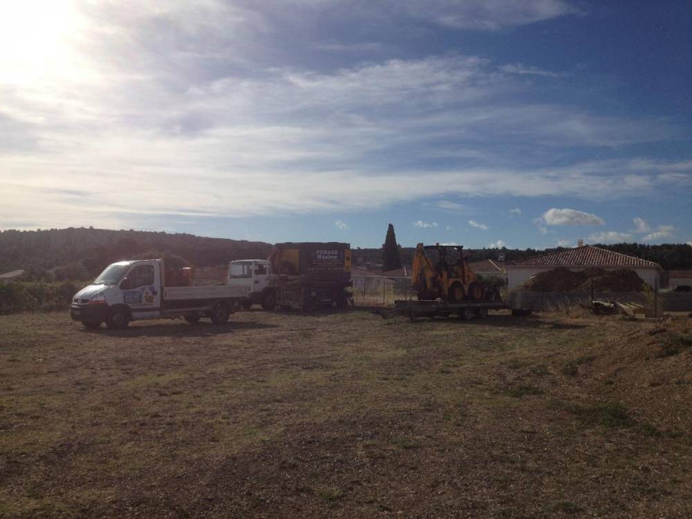 forage maxime - différents engins de chantier