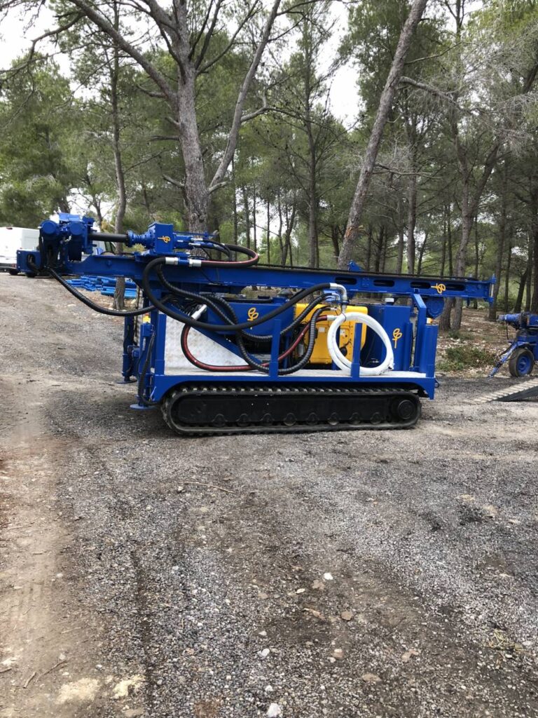 forage maxime - foreuse repliée