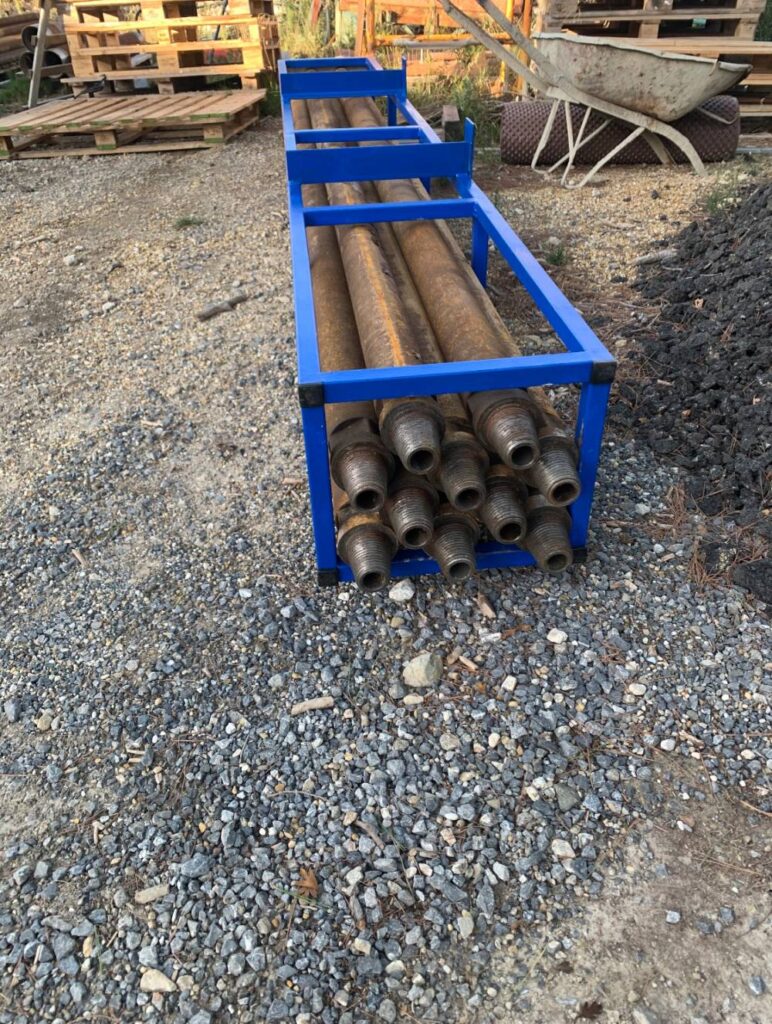 forage maxime - différents tubes de foreuse